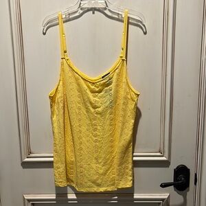 Torrid Yellow Camisole Top with Adjustable Straps